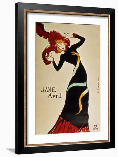 Jane Avril 1899-Henri de Toulouse-Lautrec-Framed Giclee Print