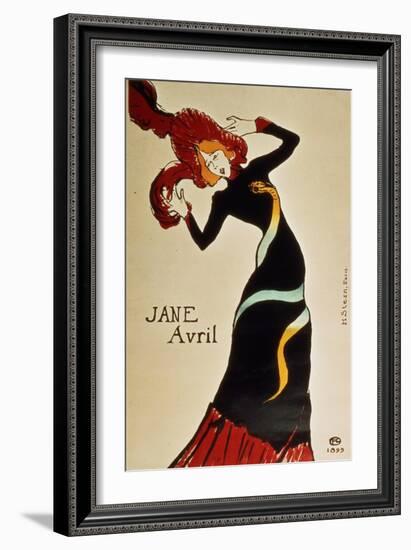 Jane Avril 1899-Henri de Toulouse-Lautrec-Framed Giclee Print