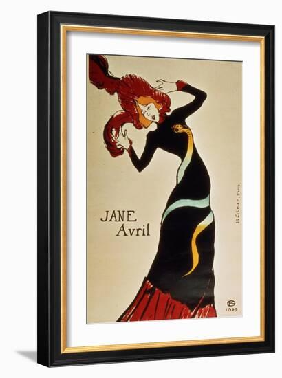 Jane Avril 1899-Henri de Toulouse-Lautrec-Framed Giclee Print