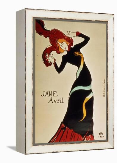 Jane Avril 1899-Henri de Toulouse-Lautrec-Framed Premier Image Canvas
