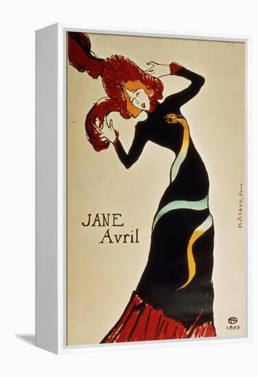 Jane Avril 1899-Henri de Toulouse-Lautrec-Framed Premier Image Canvas