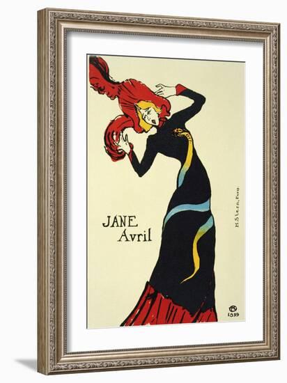 Jane Avril, 1899-Henri de Toulouse-Lautrec-Framed Giclee Print