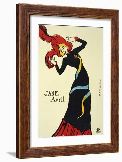 Jane Avril, 1899-Henri de Toulouse-Lautrec-Framed Giclee Print