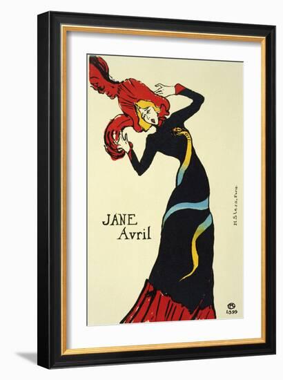 Jane Avril, 1899-Henri de Toulouse-Lautrec-Framed Giclee Print