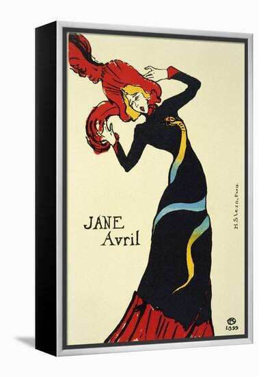 Jane Avril, 1899-Henri de Toulouse-Lautrec-Framed Premier Image Canvas