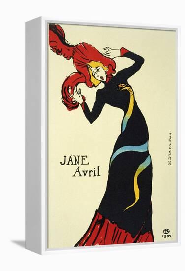 Jane Avril, 1899-Henri de Toulouse-Lautrec-Framed Premier Image Canvas