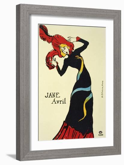 Jane Avril, 1899-Henri de Toulouse-Lautrec-Framed Premium Giclee Print