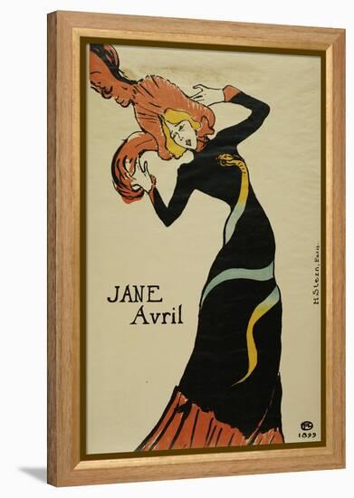 Jane Avril, 1899-Mary Cassatt-Framed Premier Image Canvas