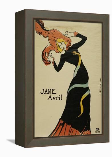 Jane Avril, 1899-Mary Cassatt-Framed Premier Image Canvas