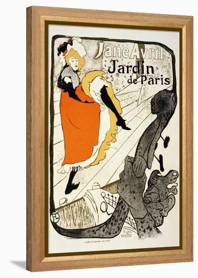 Jane Avril at the Jardin De Paris, 1893-Henri de Toulouse-Lautrec-Framed Premier Image Canvas