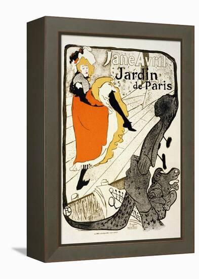 Jane Avril at the Jardin De Paris, 1893-Henri de Toulouse-Lautrec-Framed Premier Image Canvas