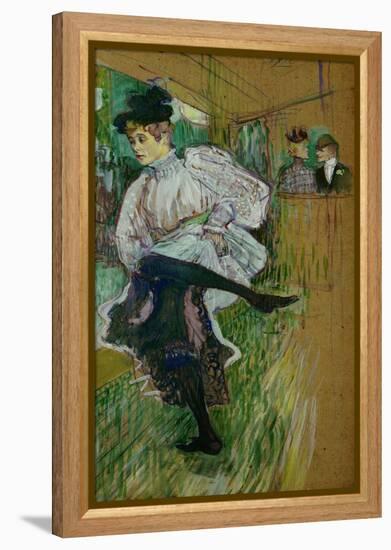 Jane Avril Dancing, 1891-Henri de Toulouse-Lautrec-Framed Premier Image Canvas