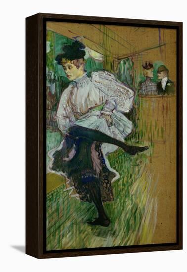 Jane Avril Dancing, 1891-Henri de Toulouse-Lautrec-Framed Premier Image Canvas