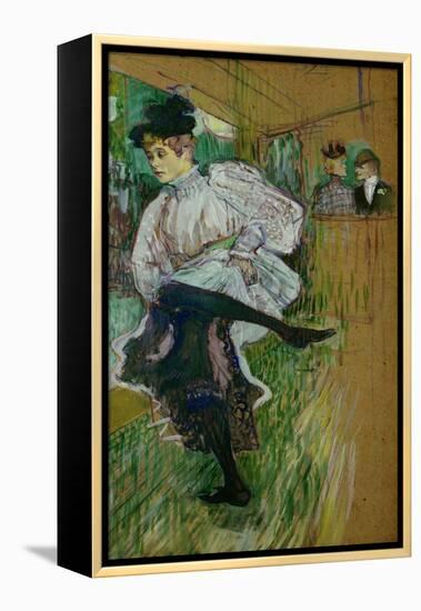 Jane Avril Dancing, 1891-Henri de Toulouse-Lautrec-Framed Premier Image Canvas