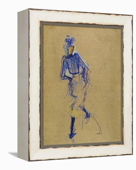 Jane Avril Dancing, circa 1891-1892-Henri de Toulouse-Lautrec-Framed Premier Image Canvas