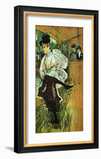 Jane Avril Dancing-Henri de Toulouse-Lautrec-Framed Giclee Print