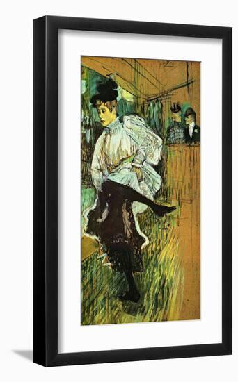 Jane Avril Dancing-Henri de Toulouse-Lautrec-Framed Giclee Print