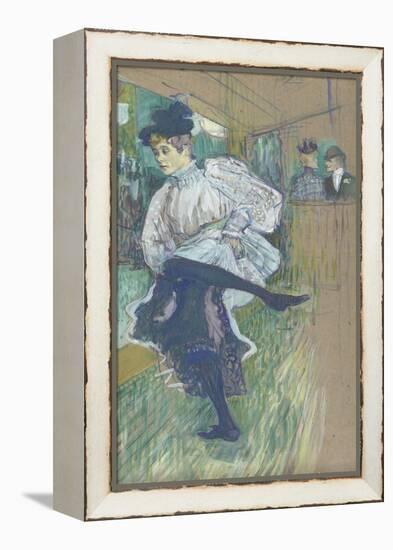 Jane Avril dansant (1868-1943)-Henri de Toulouse-Lautrec-Framed Premier Image Canvas