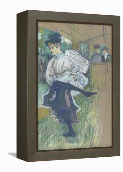 Jane Avril dansant (1868-1943)-Henri de Toulouse-Lautrec-Framed Premier Image Canvas