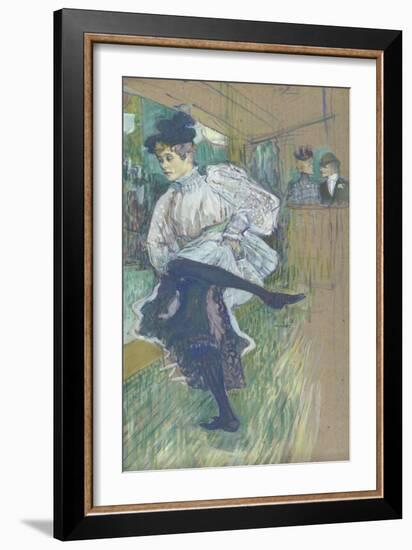 Jane Avril dansant (1868-1943)-Henri de Toulouse-Lautrec-Framed Giclee Print