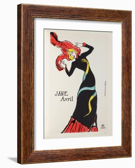 Jane Avril II-Henri de Toulouse-Lautrec-Framed Collectable Print