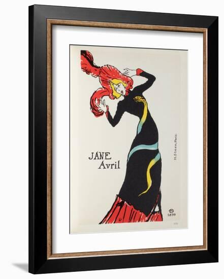 Jane Avril II-Henri de Toulouse-Lautrec-Framed Collectable Print