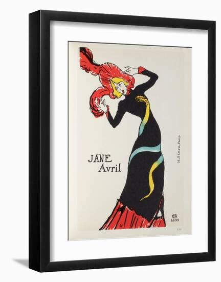Jane Avril II-Henri de Toulouse-Lautrec-Framed Collectable Print