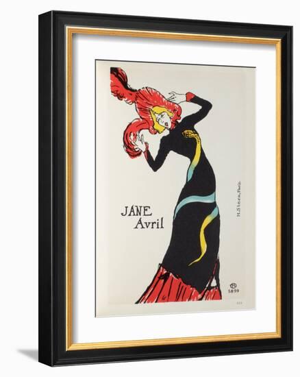 Jane Avril II-Henri de Toulouse-Lautrec-Framed Collectable Print