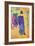 Jane Avril Leaves The Moulin Rouge-Henri de Toulouse-Lautrec-Framed Art Print