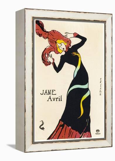 Jane Avril Music Hall Performer-Henri de Toulouse-Lautrec-Framed Premier Image Canvas