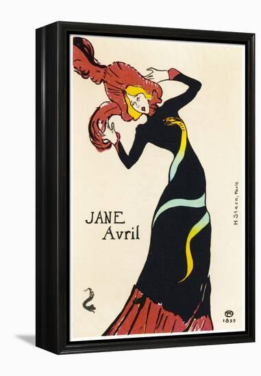 Jane Avril Music Hall Performer-Henri de Toulouse-Lautrec-Framed Premier Image Canvas