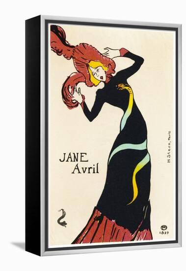 Jane Avril Music Hall Performer-Henri de Toulouse-Lautrec-Framed Premier Image Canvas