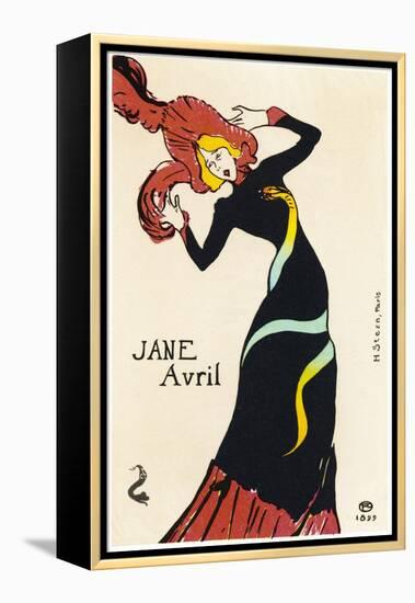 Jane Avril Music Hall Performer-Henri de Toulouse-Lautrec-Framed Premier Image Canvas