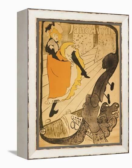 Jane Avril-Henri de Toulouse-Lautrec-Framed Premier Image Canvas