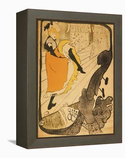 Jane Avril-Henri de Toulouse-Lautrec-Framed Premier Image Canvas