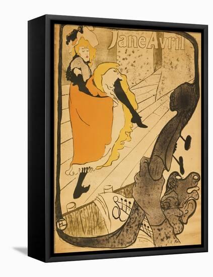 Jane Avril-Henri de Toulouse-Lautrec-Framed Premier Image Canvas