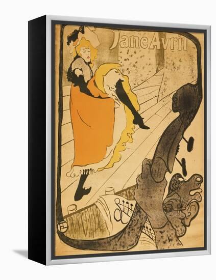 Jane Avril-Henri de Toulouse-Lautrec-Framed Premier Image Canvas