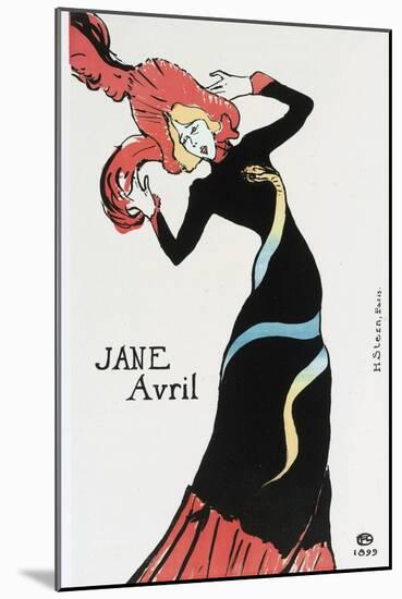 Jane Avril-Henri de Toulouse-Lautrec-Mounted Giclee Print