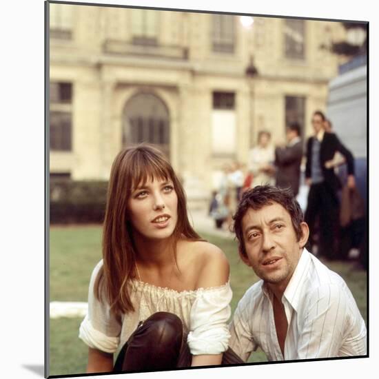 Jane Birkin and Serge Gainsbourg-null-Mounted Photo