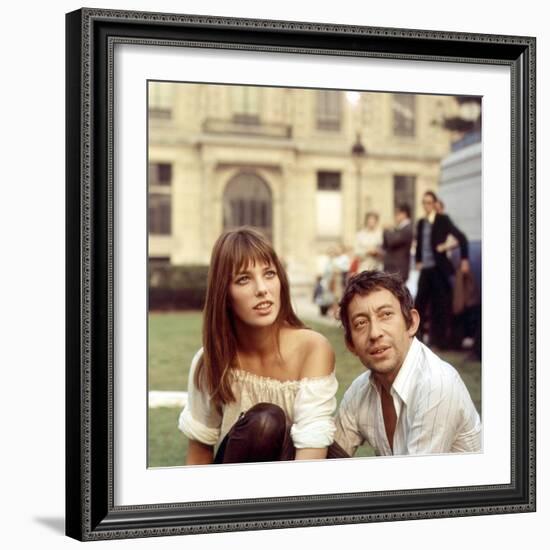 Jane Birkin and Serge Gainsbourg-null-Framed Photo