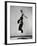 Jane Eakin on Shoulders of Rope Skipping Champion Gordon Hathaway-Gjon Mili-Framed Photographic Print