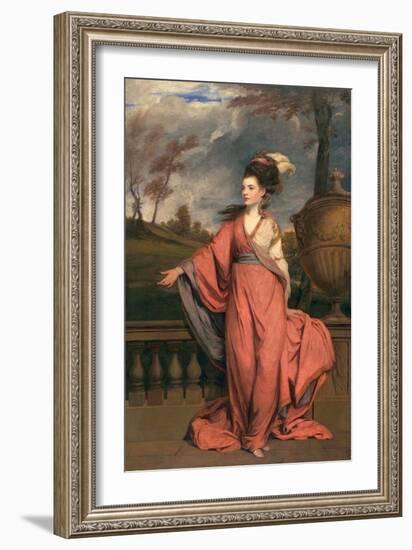 Jane Fleming, Later Countess of Harrington, C.1778-79-Sir Joshua Reynolds-Framed Giclee Print