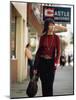 Jane Fonda Carrying a Louis Vuitton Bag as She Walks Down the Street-Bill Ray-Mounted Premium Photographic Print