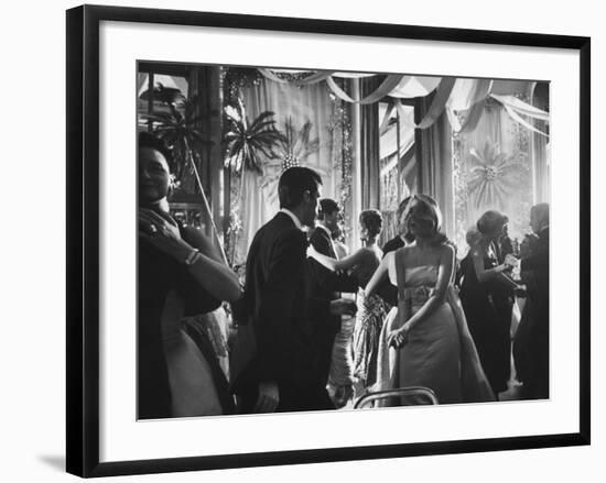 Jane Fonda Dancing at Charity Ball at Waldorf Astoria-Yale Joel-Framed Premium Photographic Print