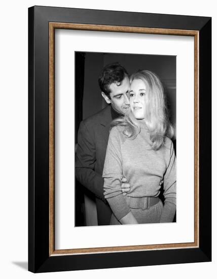 Jane Fonda Et Roger Vadim During the Shooting of the Movie "La Curée"-Richard Bouchara-Framed Photographic Print