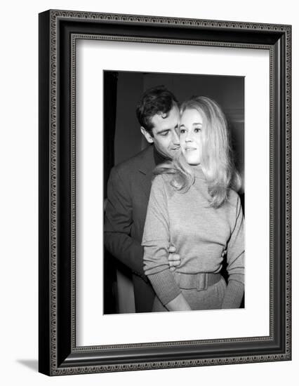 Jane Fonda Et Roger Vadim During the Shooting of the Movie "La Curée"-Richard Bouchara-Framed Photographic Print