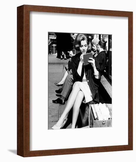 Jane Fonda. "Sunday in New York" [1963], Directed by Peter Tewksbury.-null-Framed Photographic Print