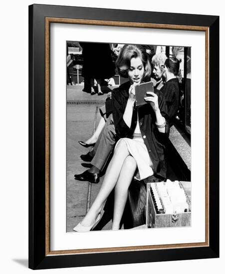 Jane Fonda. "Sunday in New York" [1963], Directed by Peter Tewksbury.-null-Framed Photographic Print