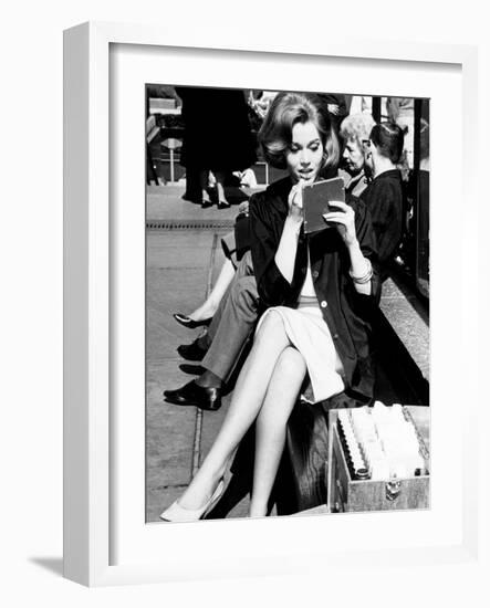 Jane Fonda. "Sunday in New York" [1963], Directed by Peter Tewksbury.-null-Framed Photographic Print