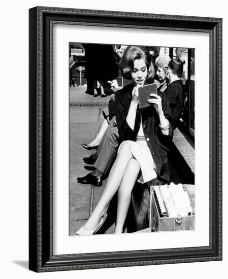 Jane Fonda. "Sunday in New York" [1963], Directed by Peter Tewksbury.-null-Framed Photographic Print